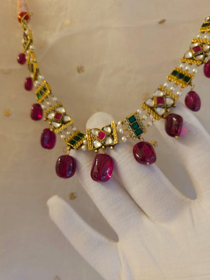 Winter candy necklace