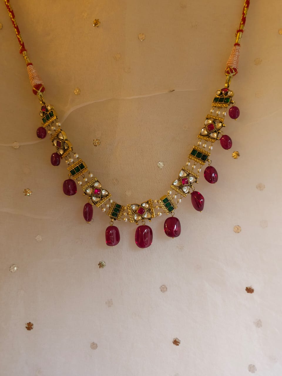 Winter candy necklace