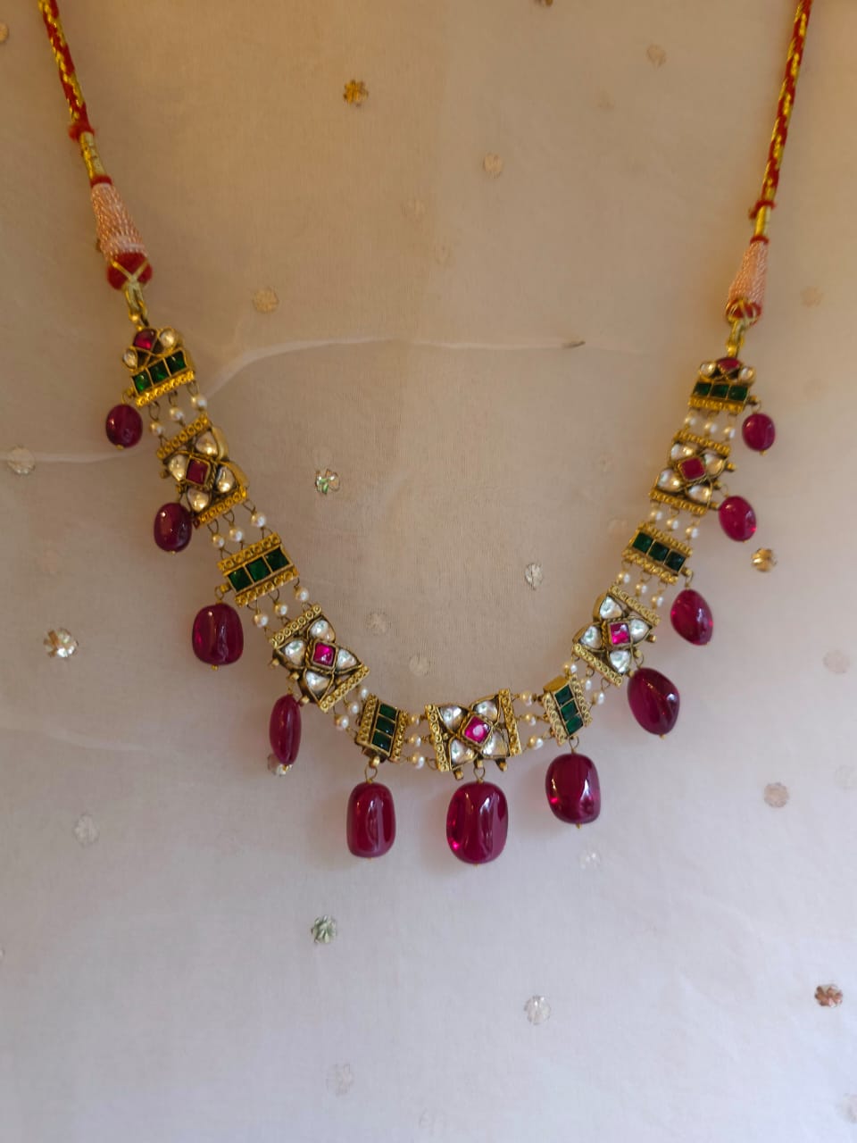 Winter candy necklace