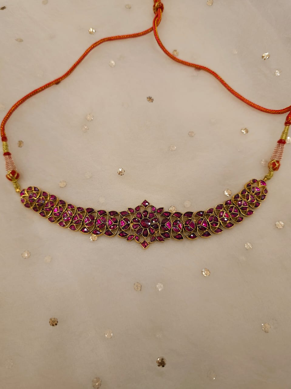 Red regalia necklace