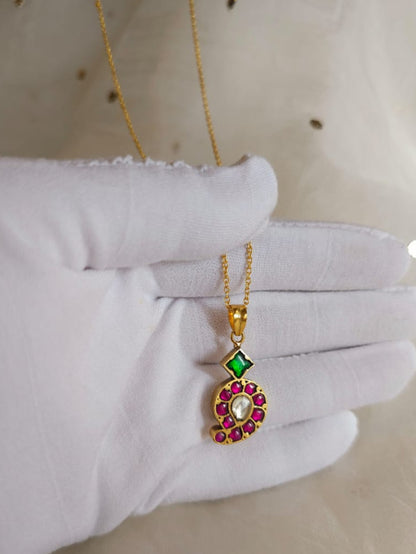 Kodai amra silver necklace