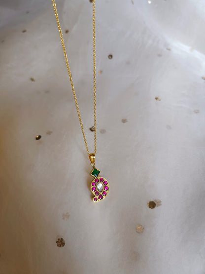 Kodai amra silver necklace
