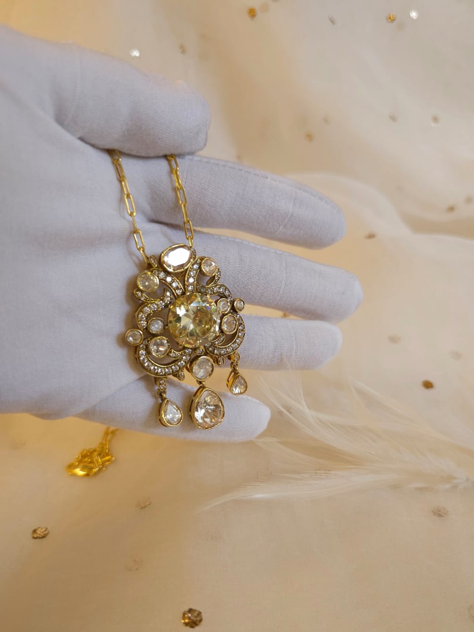 Victoria dawn silver pendant necklace