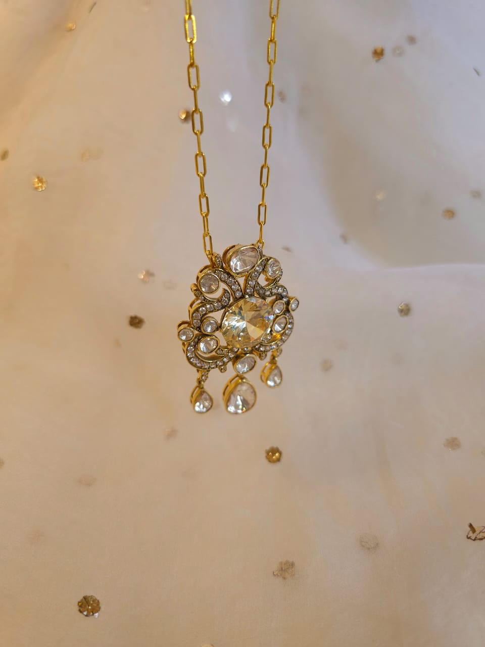 Victoria dawn silver pendant necklace