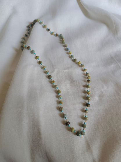 Marinus turquoise bead necklace