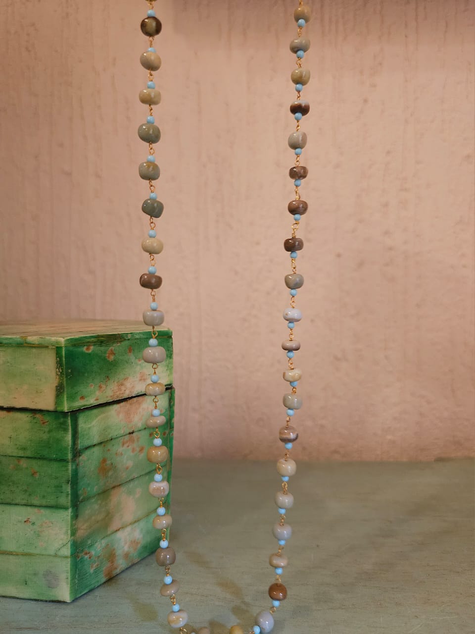 Marinus turquoise bead necklace