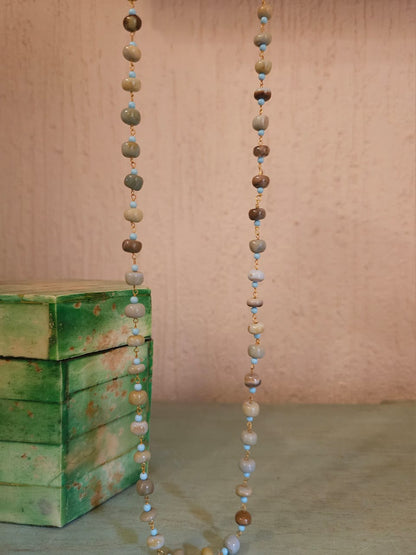Marinus turquoise bead necklace