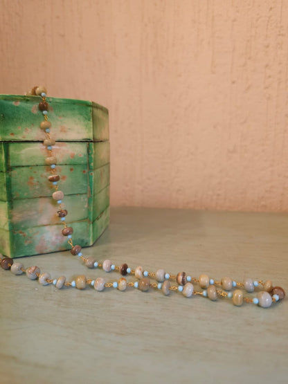 Marinus turquoise bead necklace