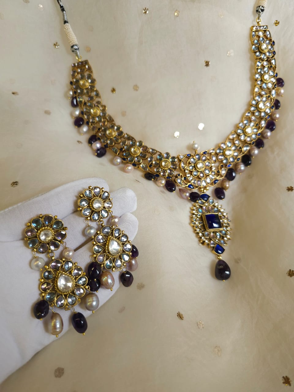 Pop nakshatra amethyst necklace