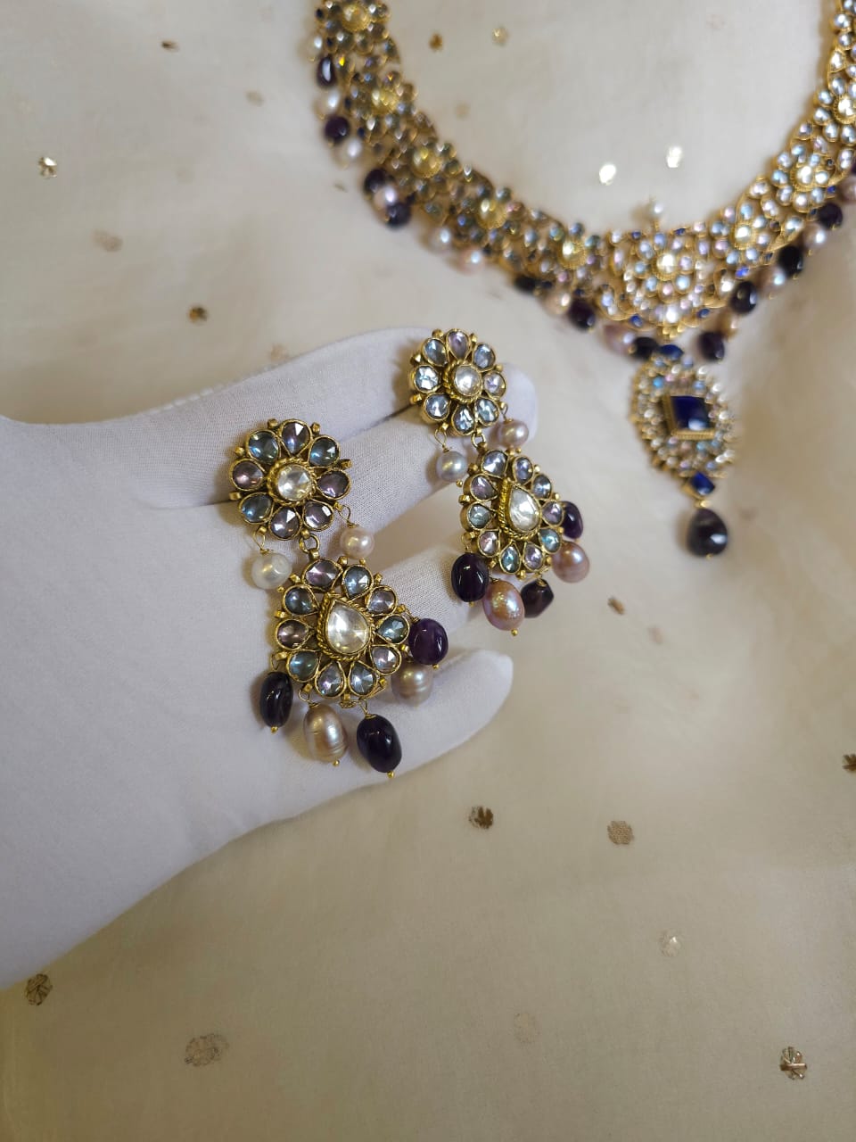 Pop nakshatra amethyst necklace