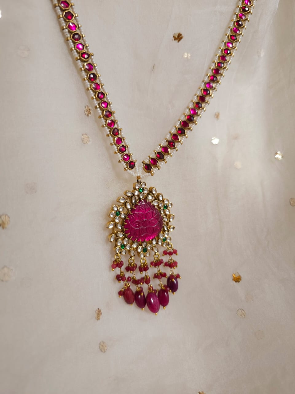 Carmine ruby necklace