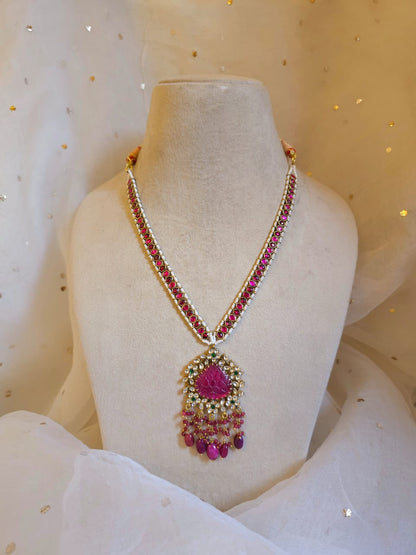 Carmine ruby necklace