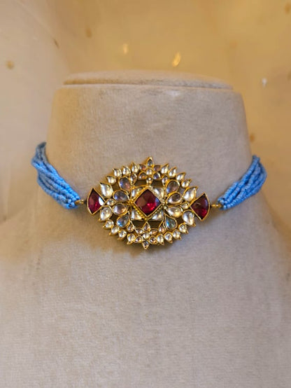 Rhodolite zulu choker