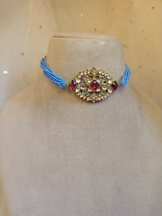 Rhodolite zulu choker