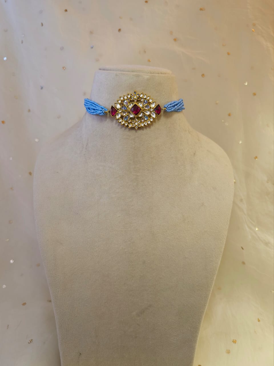 Rhodolite zulu choker