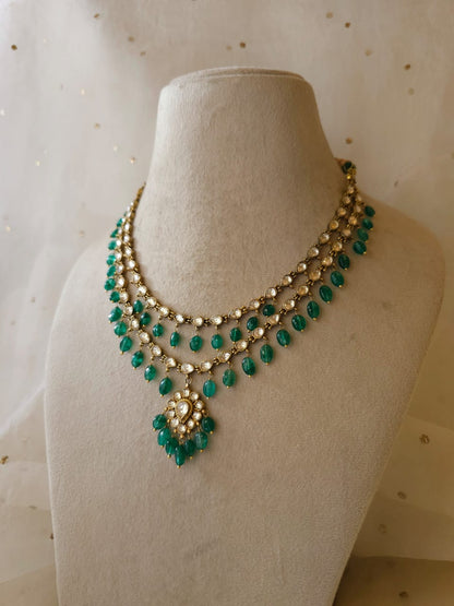 Antique beryl necklace