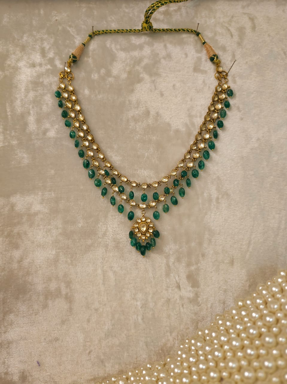 Antique beryl necklace