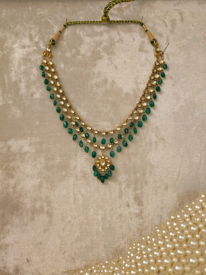 Antique beryl necklace