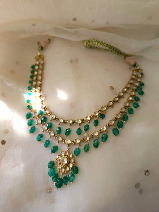 Antique beryl necklace