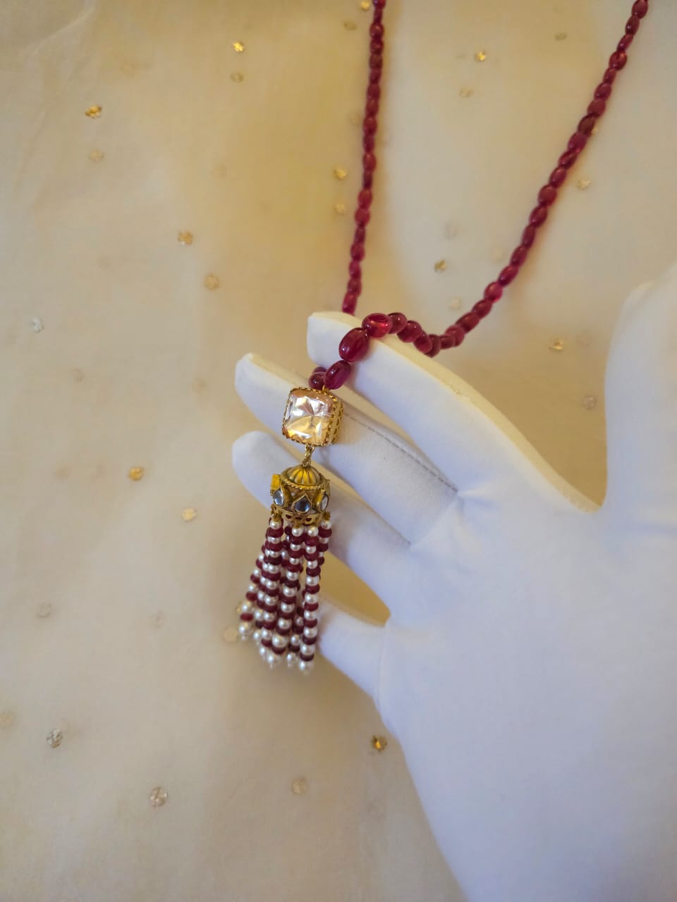 Shiraz tassel necklace