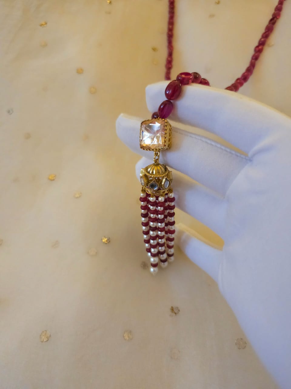 Shiraz tassel necklace