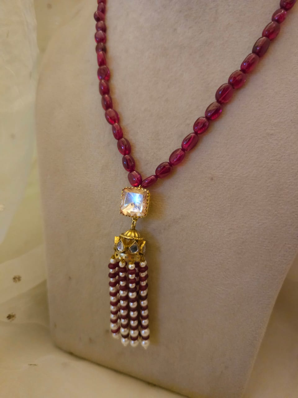 Shiraz tassel necklace