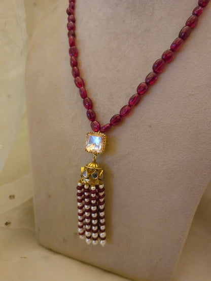 Shiraz tassel necklace