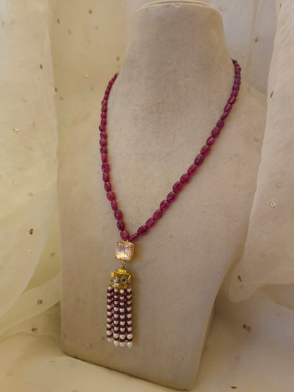 Shiraz tassel necklace