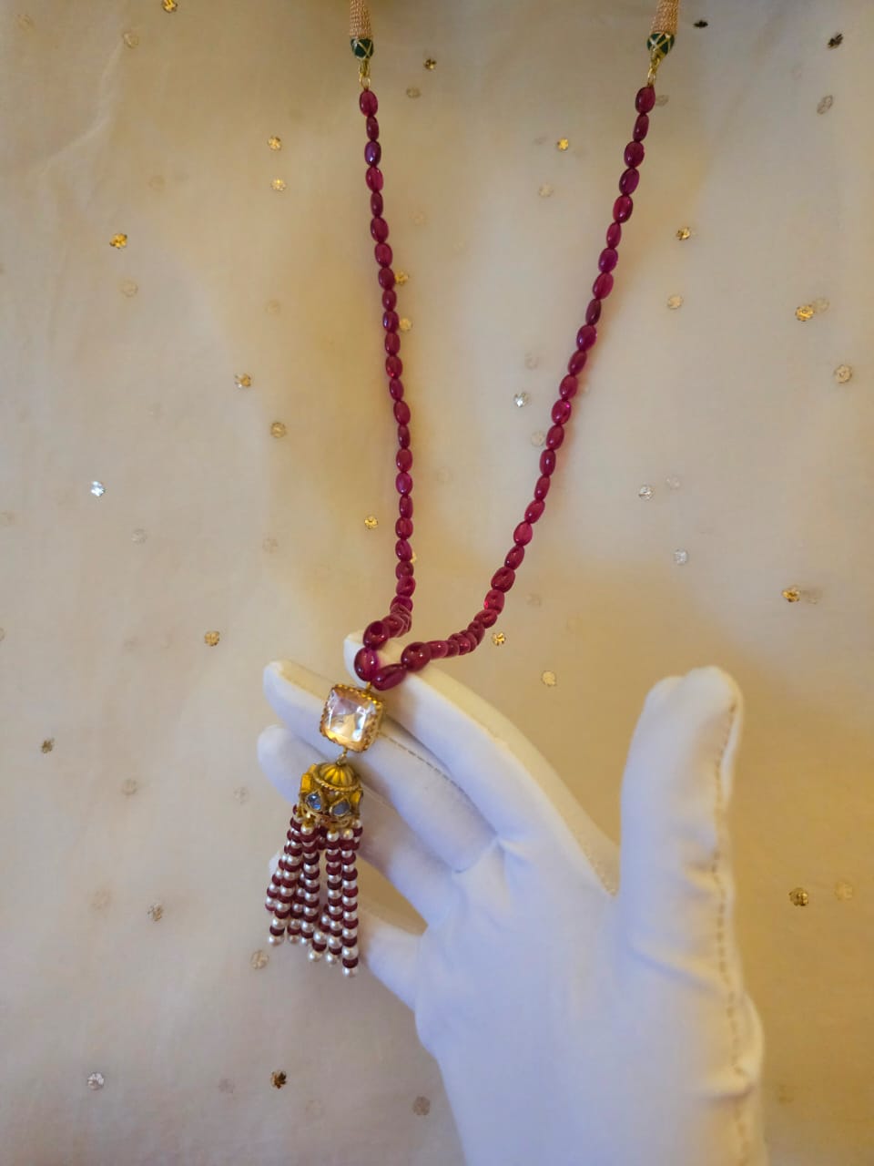 Shiraz tassel necklace
