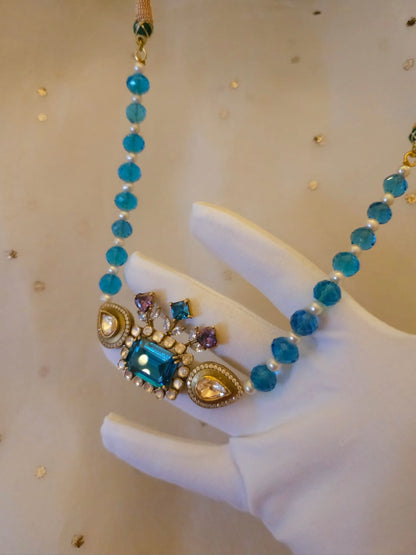 Cyan tamara silver choker