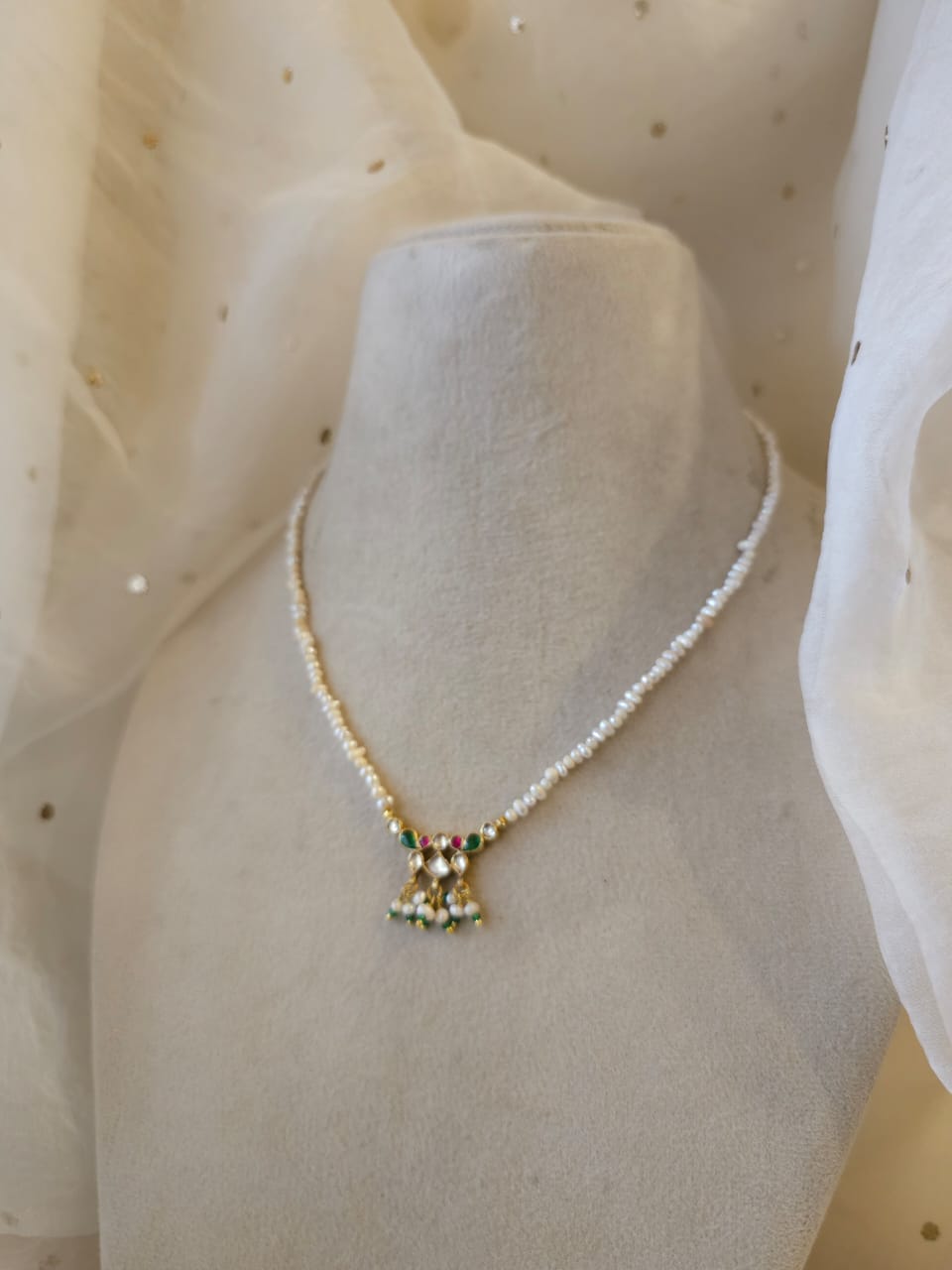 Bijapur pearl chain necklace