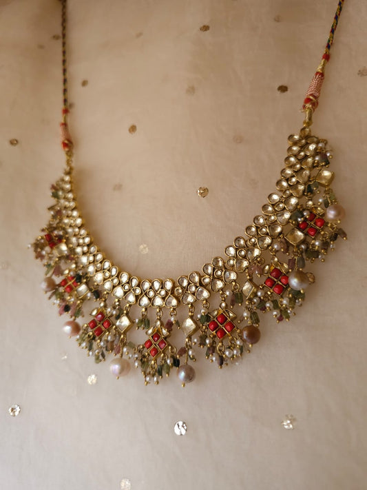 Pingala tourmaline necklace set