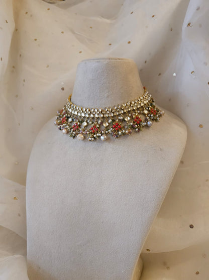 Pingala tourmaline necklace set