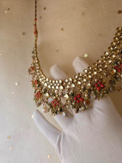 Pingala tourmaline necklace set