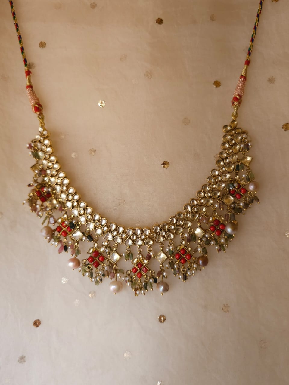 Pingala tourmaline necklace set
