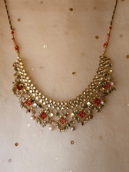 Pingala tourmaline necklace set