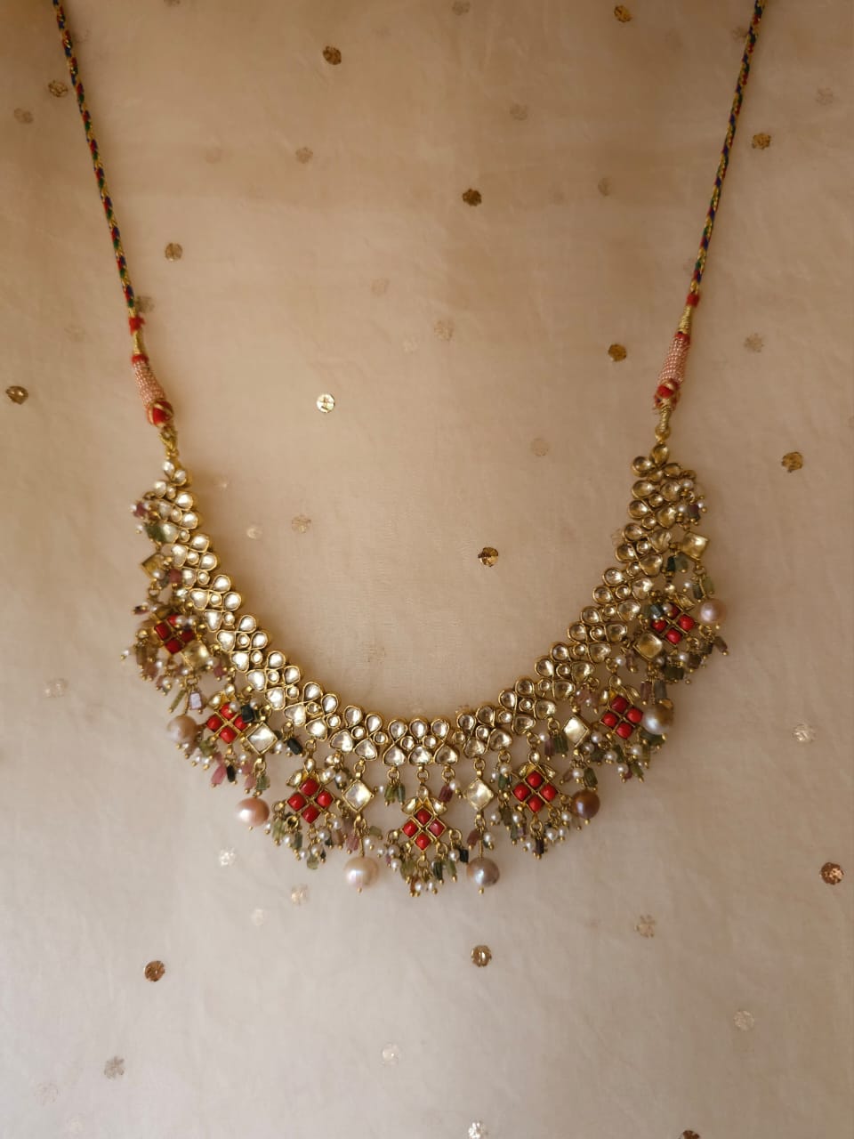 Pingala tourmaline necklace set