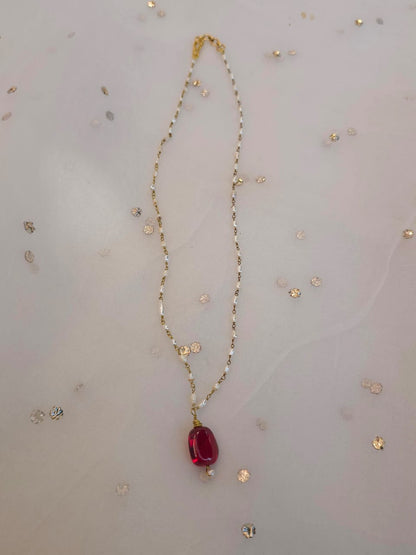 Mauryan spinel necklace