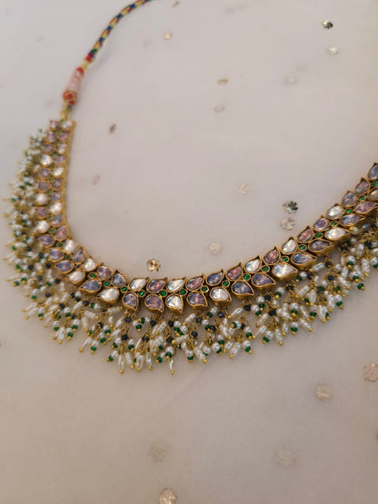 Lucky lunaria crumb necklace