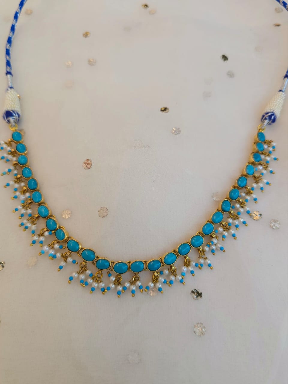 Santorini turquoise necklace