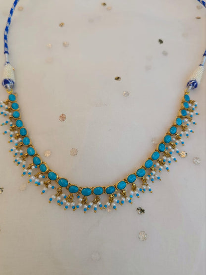 Santorini turquoise necklace