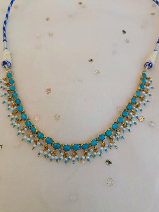 Santorini turquoise necklace
