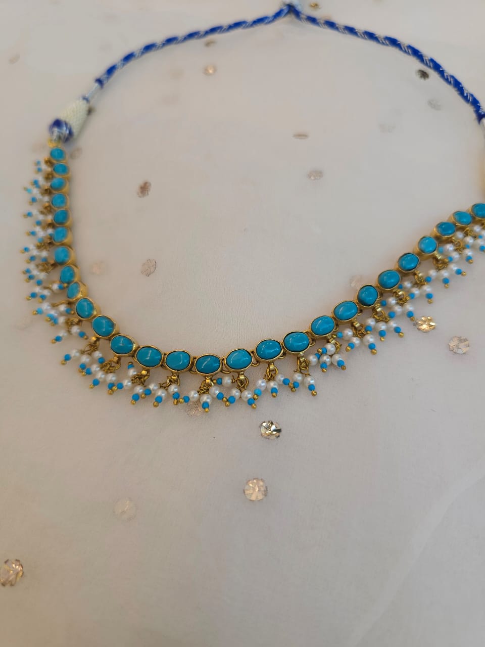 Santorini turquoise necklace