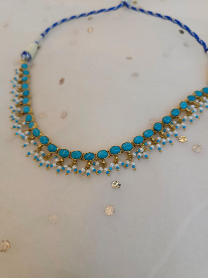 Santorini turquoise necklace