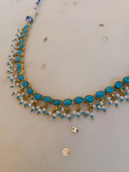Santorini turquoise necklace