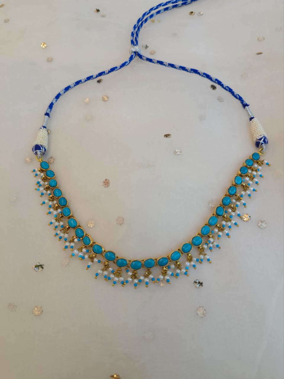 Santorini turquoise necklace