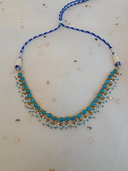 Santorini turquoise necklace