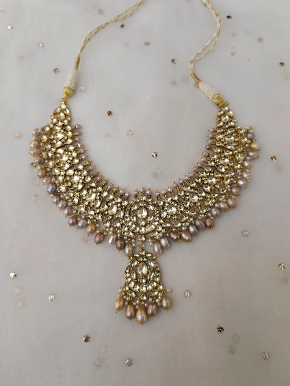 Late 19th century crown necklace