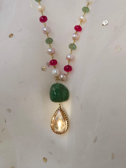 Champagne drop cosmo necklace