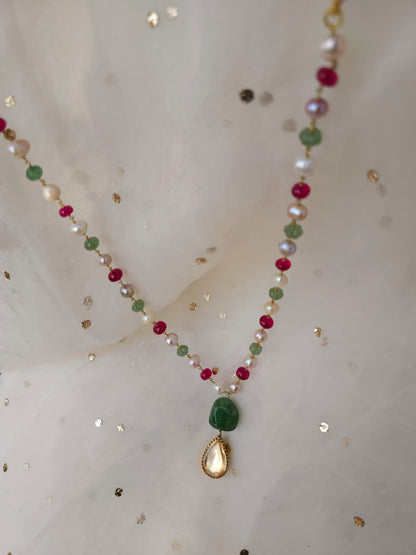 Champagne drop cosmo necklace